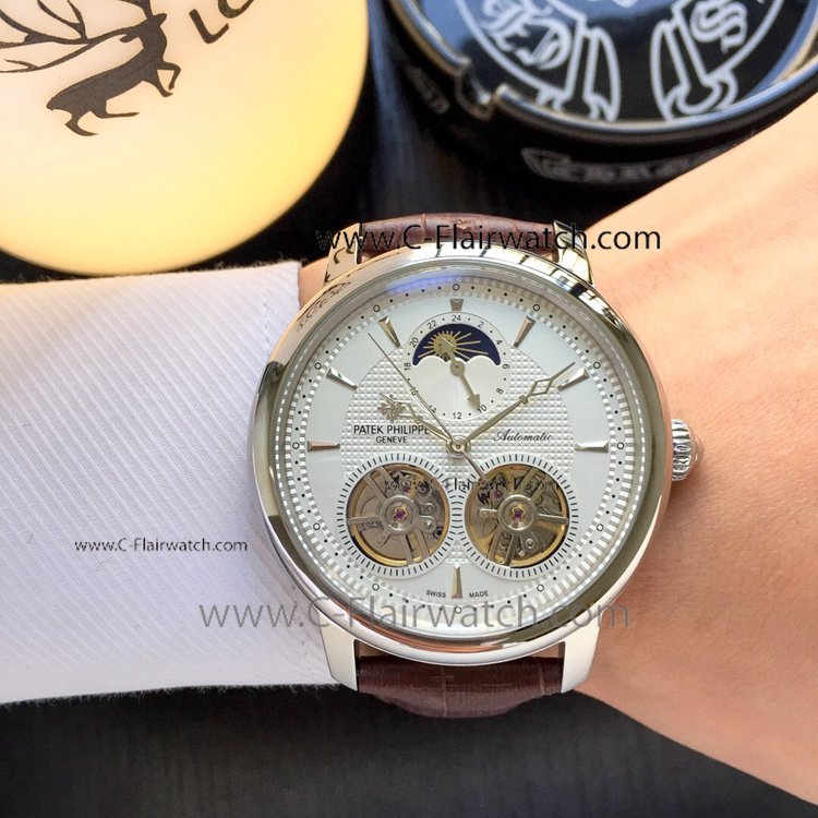 Buy Replica Patek Philippe Double Tourbillon Moon Watch